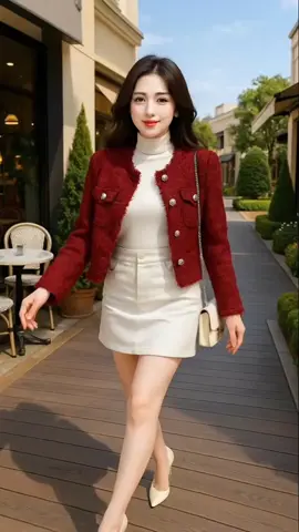 Áo khoác dạ nhung thiết kết cổ tròn#thutrangshop48#thoitrangnu#trending#xuhuong