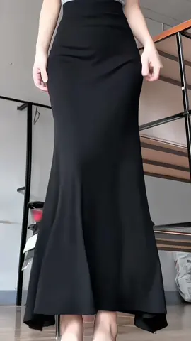 Chân váy đuôi cá dáng dài xòe nhẹ cạp cao tôn dáng chất thun Hàn mềm mịn, #chanvaydai #chanvayxinh #chanvayduoica #thoitrangnu #xuhuongtiktok 