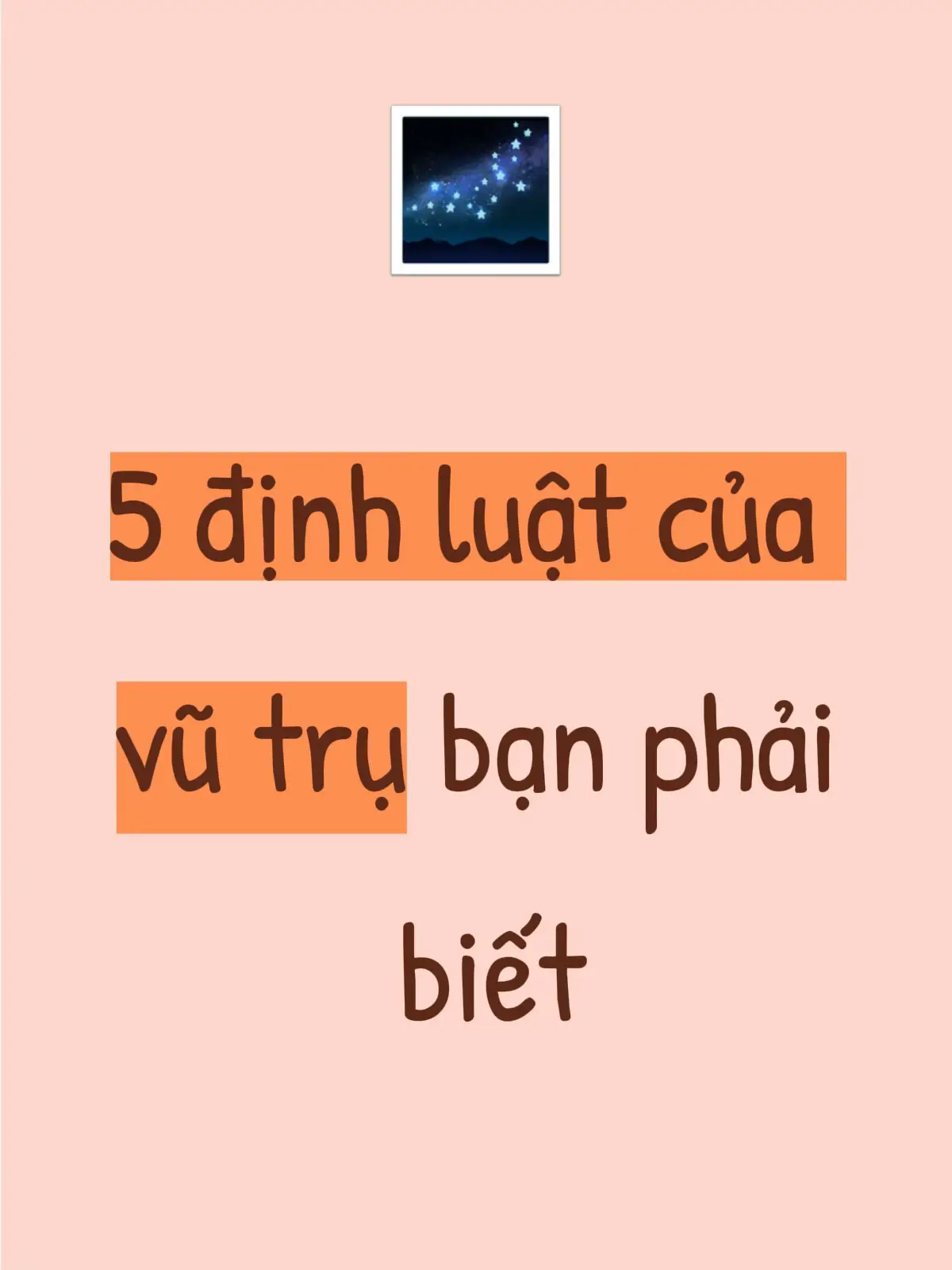 #upmind #LearnOnTikTok  1/ Định luật Murphy Nếu điều gì xấu có khả năng xảy ra thì nó sẽ xảy ra. Hãy chuẩn bị cho điều đó.   2/ Định luật Kidlin Hãy viết bài toán của bạn xuống. Một nửa lời giải sẽ xuất hiện ngay lập tức. 3/ Định luật Falkland Nếu quyết định đó không quan trọng, đừng thực hiện vội. Thời gian sẽ trả lời 4/ Luật Wilson Hãy theo đuổi tri thức. Tiền bạc sẽ theo đuổi những người trưởng thành. 5/ Luật Gilbert Kết quả của bạn = Trách nhiệm bạn đang gánh vác.