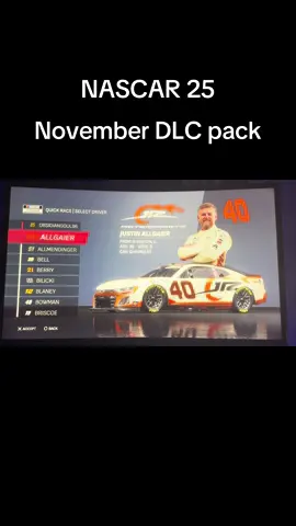 NASCAR25 Cup cars November DLC pack.    #fyp #foryoupage #nascar #nascar25 #racing 