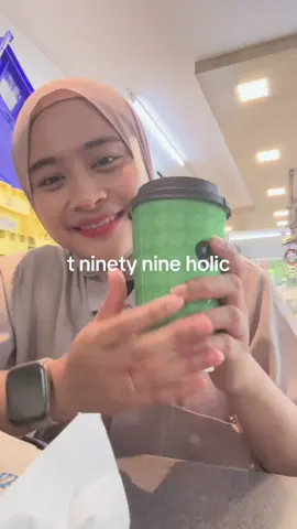 wajib coba yg white peach oolong milk tea #tninetynine #blokm 