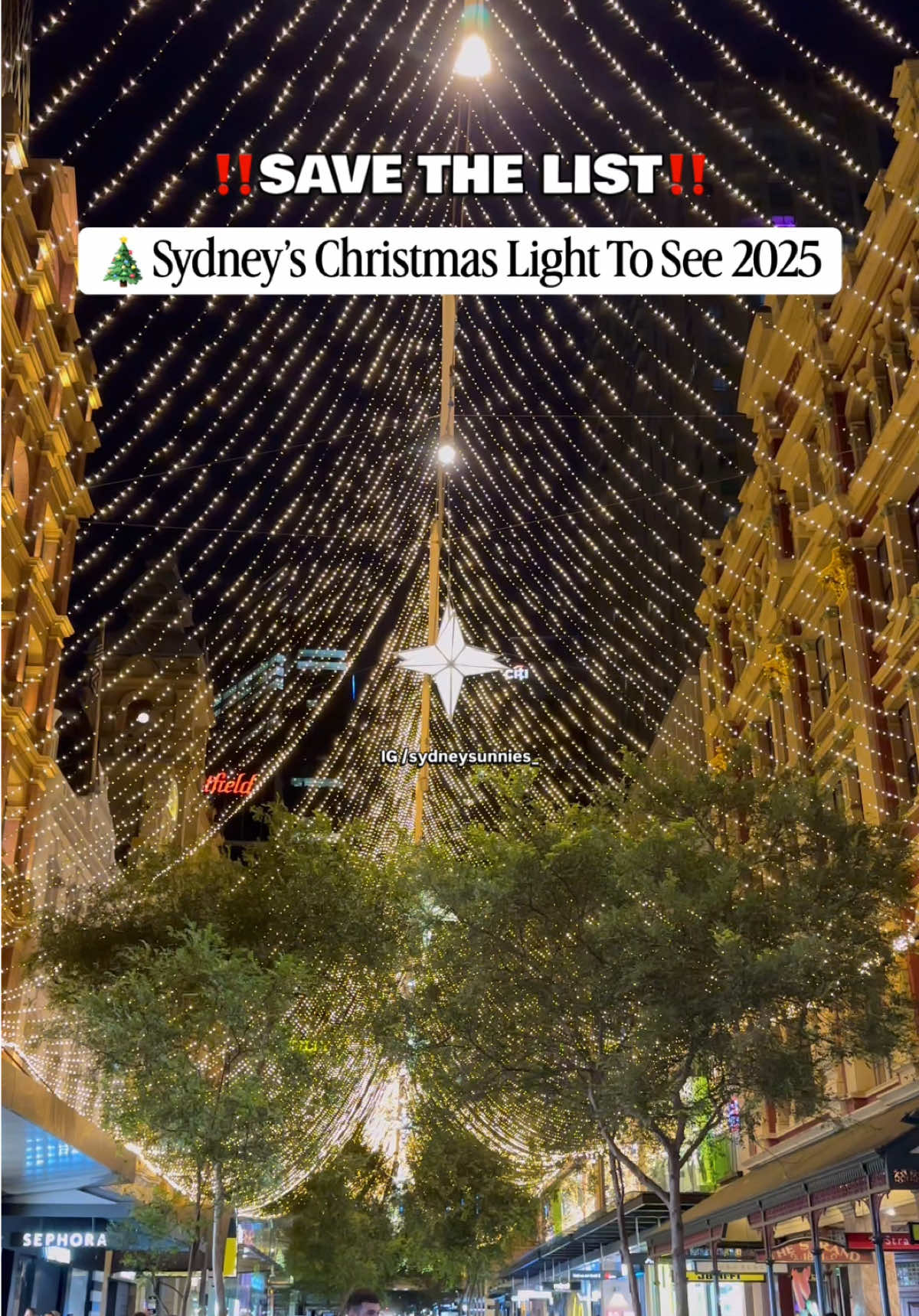 Sydney's best spots for Christmas lights display - Save it! 📍Sydney #christmas #christmaslights #christmas2025 #sydneyaustralia