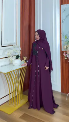 Malika abaya burgundi series🥂 #gamis #abaya #abayagirls #dresslebaran #abayafashion #abayadubai 