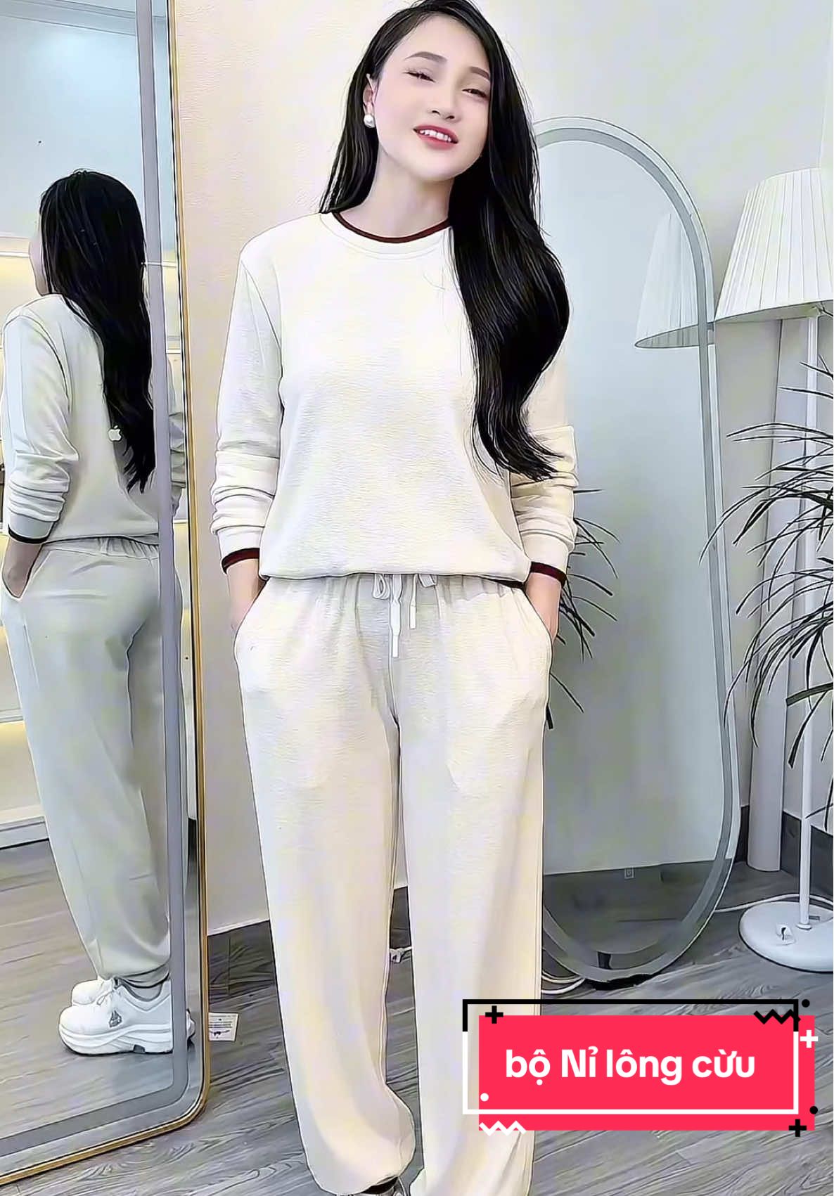 Sét bộ thể thao cao cấp Bộ Quần Áo Nỉ Lông Cừu#laroma #xuhuong #setbo #thethao 