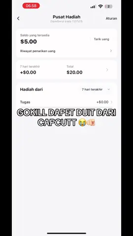 ga nyangka ternyata capcut bisa dapetin duit 😭😭#promomakan1111 #fyppppppppppppppppppppppp #capcutvelocitycaptut #CapCut 