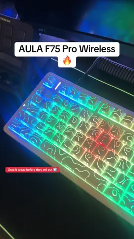 The Aula F75 Pro Wireless Keyboard is on a Flash Sale! 🔥 #tiktokshopblackfriday #bfcm #aula #aulakeyboard #mechanicalkeyboard 