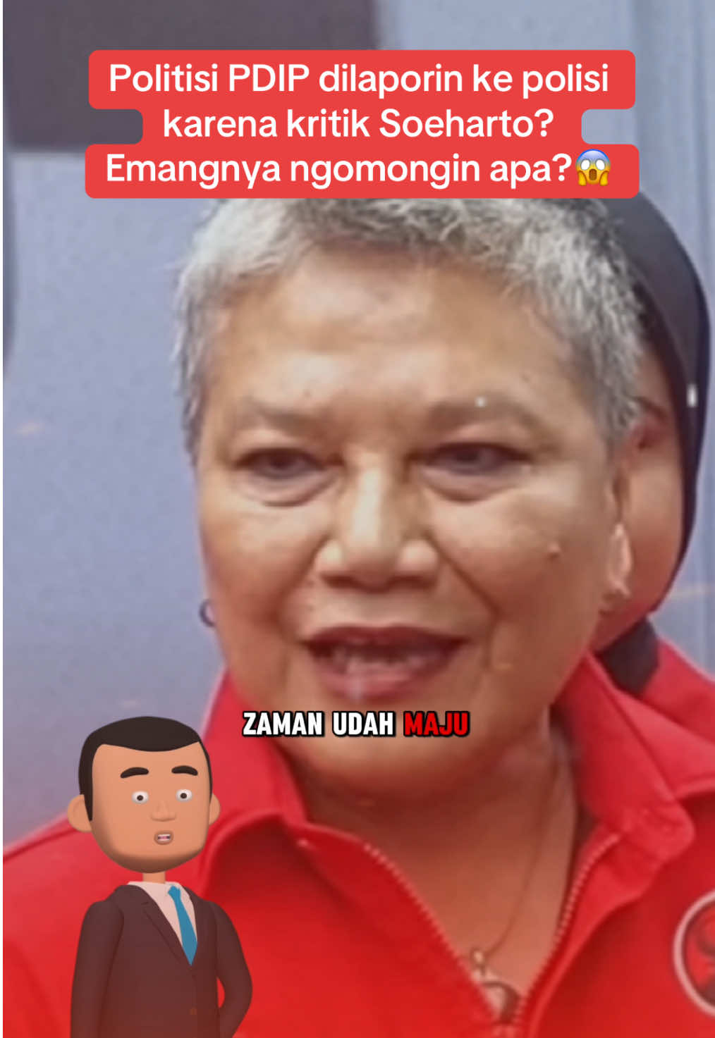 Ketua DPP Partai PDIP Ribka Tjiptaning dilaporin Aliansi Masyarakat Anti Hoaks (ARAH) ke Bareskrim Polri karena ngasih pernyataan dan mempertanyakan gelar pahlawan nasional Presiden ke-2 RI Soeharto yang diberikan Presiden Prabowo Subianto!😱 #ribkatjiptaning #pdip #soeharto #pahlawannasional #bareskrimpolri 