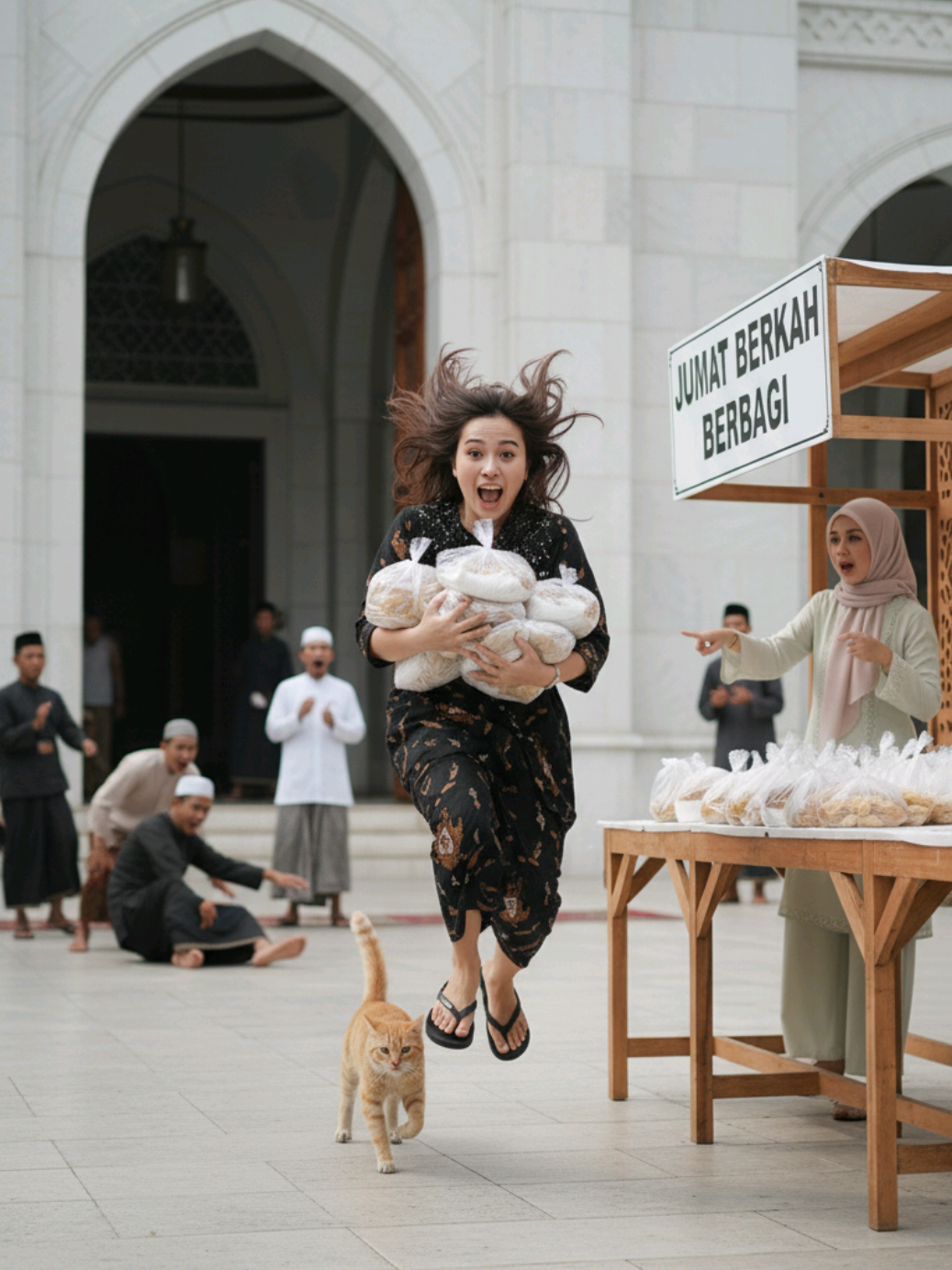 kabur oyen 🤣😂🤣😂🤣😂 #ai #fyp #gemini #jumatberkah #foryoupage 