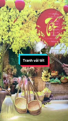 Trả lời @Minh Châu 84 tranh vải trang trí Tết  #hamy #tranhtet #review #viral 