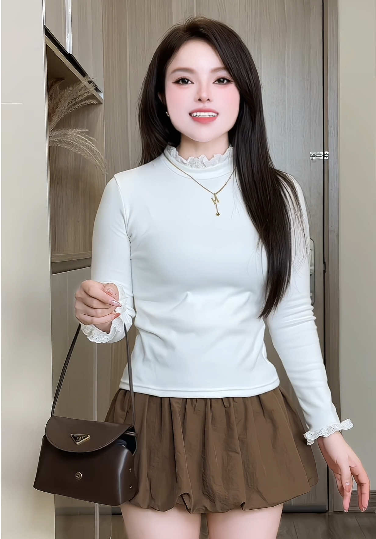 Áo giữ nhiệt dài tay viền ren tầng xinh mê  phối cổ  lạ mắt trẻ trung siu hot . 😉   #aogiunhiet  #aothunnu #aolennu #aogiunhietlongtho #aogiunhietco3phan