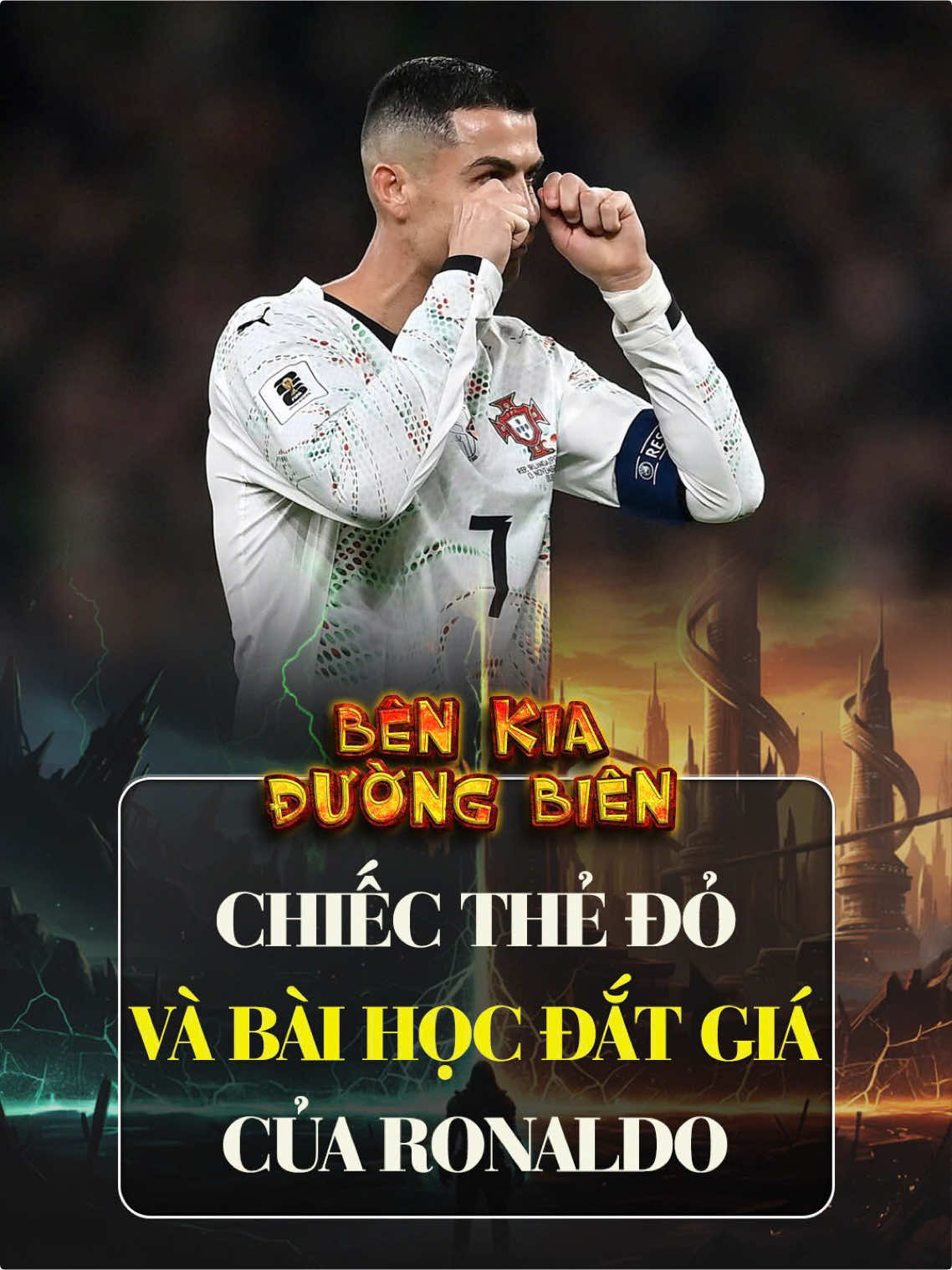 Ronaldo nhận thẻ đỏ cùng những hành vi ngông cuồng và phi thể thao. #bongda #ronaldo #cristianoronaldo 