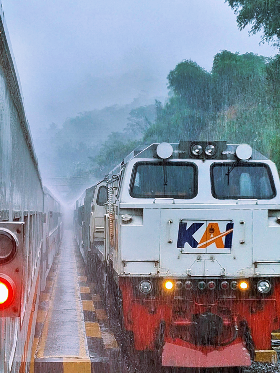 KA Malabar vibes hujan#tiktokviral #foryoupage #trending #railfansindonesia #keretaapi 