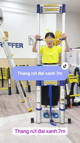Thang rút đai xanh 7m  #sumika #thangdienlanh #thangcongtrinh #giadungtienich #thangrut 
