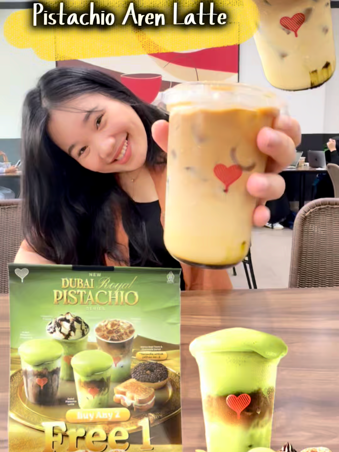 Hari gini belum cobain Pistachio Aren Latte dari Kopi Kenangan? Yakali, Beb! Buruan buktiin nikmatnya Pistachio Aren Latte di outlet Kopi Kenangan terdekatmu sekarang ya! #KopiKenangan #YangRoyalRoyalAja