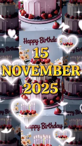 Happy Birthday 15 November 2025 #templatetiktok #happybirthdaytoyou #birthday #happybirthdaytemplate #fyp 