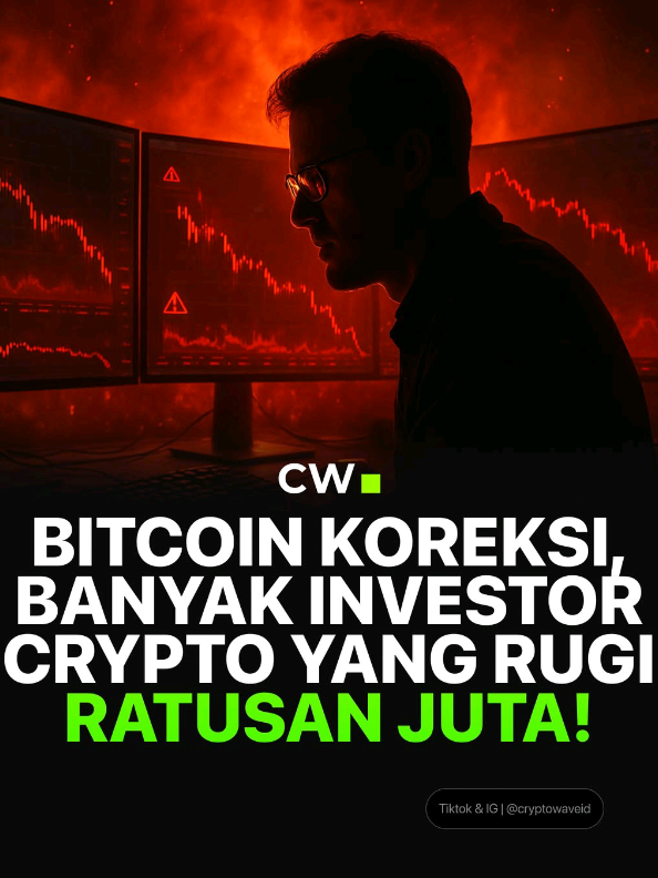 Harga Bitcoin sempat koreksi ke area $96,000 hingga menyebabkan banyak Investor crypto di Indonesia yang mengalami kerugian hingga ratusan juta! Kalian apakah ada yang rugi juga atau malah cuan? #cryptowave #tranding #crypto #fyp #foryou @CryptoWave 
