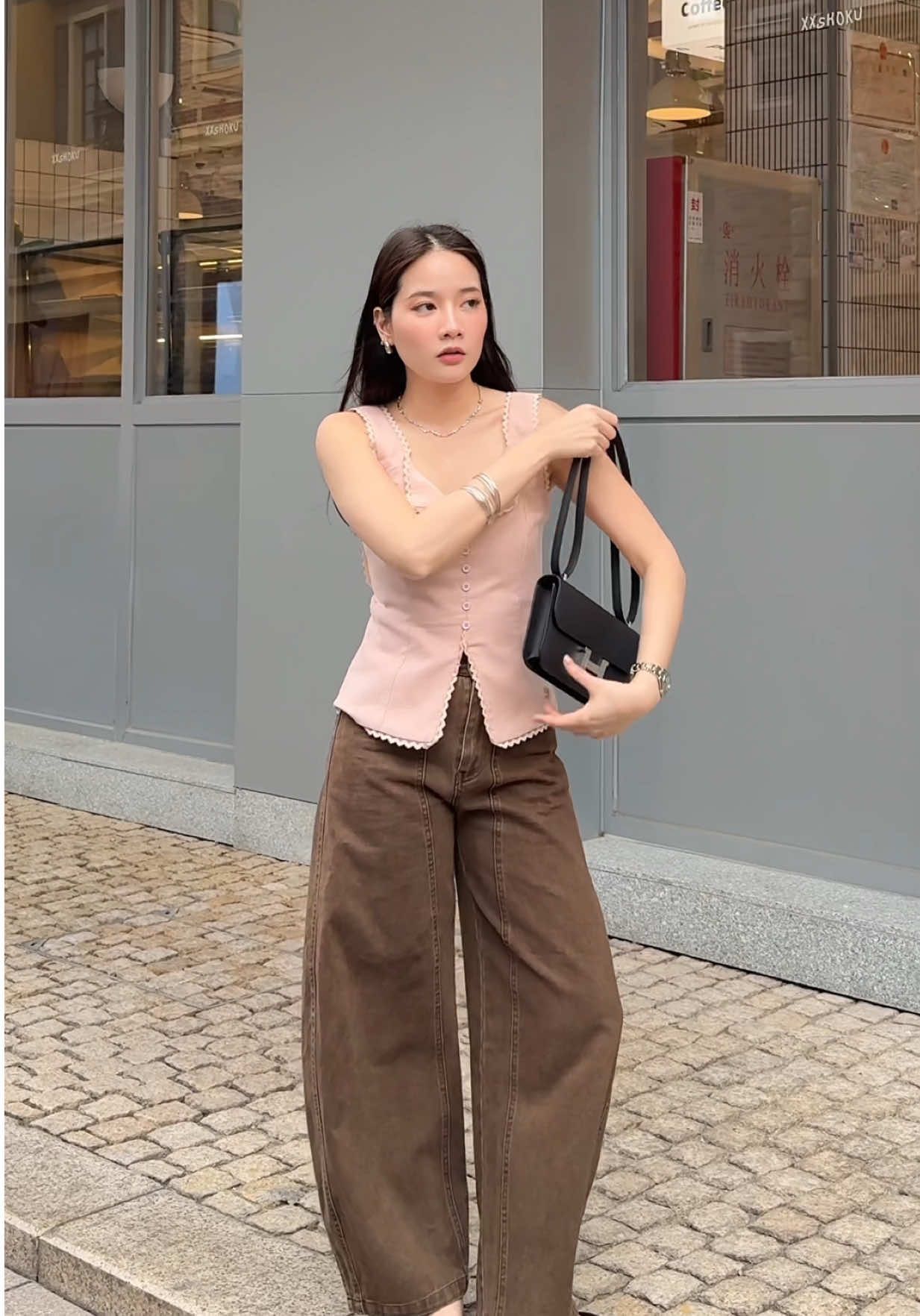 🦩💗 #swanabrand #OOTD #swanalooks #คลาสเเฟชั่น #outfitideas 