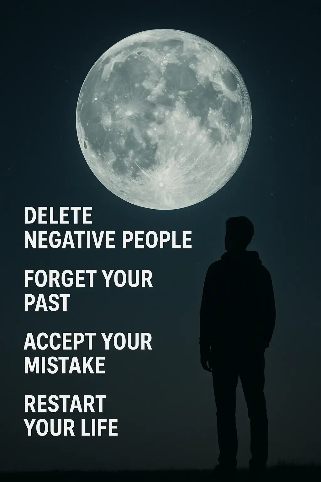 #motivation #lifequotes #moonlight #alonelife #newbeginnings #positivethinking #selfgrowth #deepthoughts #nightvibes #boyalone #restartyourlife #inspiration #HealingJourney