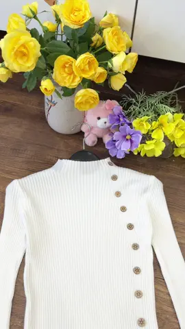 Áo len nhung dài tay cổ 3p #aolen #aodetkim #aolendaitay #fashion #thoitrangnu 