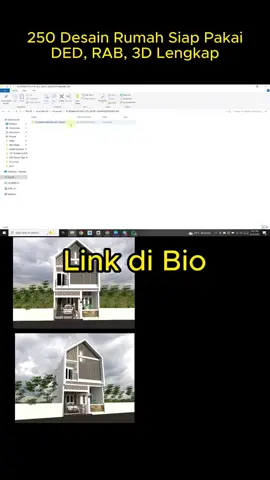 Ini cuma satu dari 250+ desain rumah lengkap: dari denah, tampak, potongan, RAB, sampai animasi 3D. Cocok buat arsitek, drafter, atau kamu yang butuh referensi desain cepat dan siap edit. Gak perlu mulai dari nol lagi. Langsung cek dan download desainnya sekarang lewat link di bio sebelum kehabisan! #desainrumah #arsitekindonesia #denahrumah #desainkost #rumahminimalis #sketchupindonesia #arsitekpro #jasadesainrumah #templatearsitek #fyp #fypindonesia #tiktokarsitek #inspirasirumah