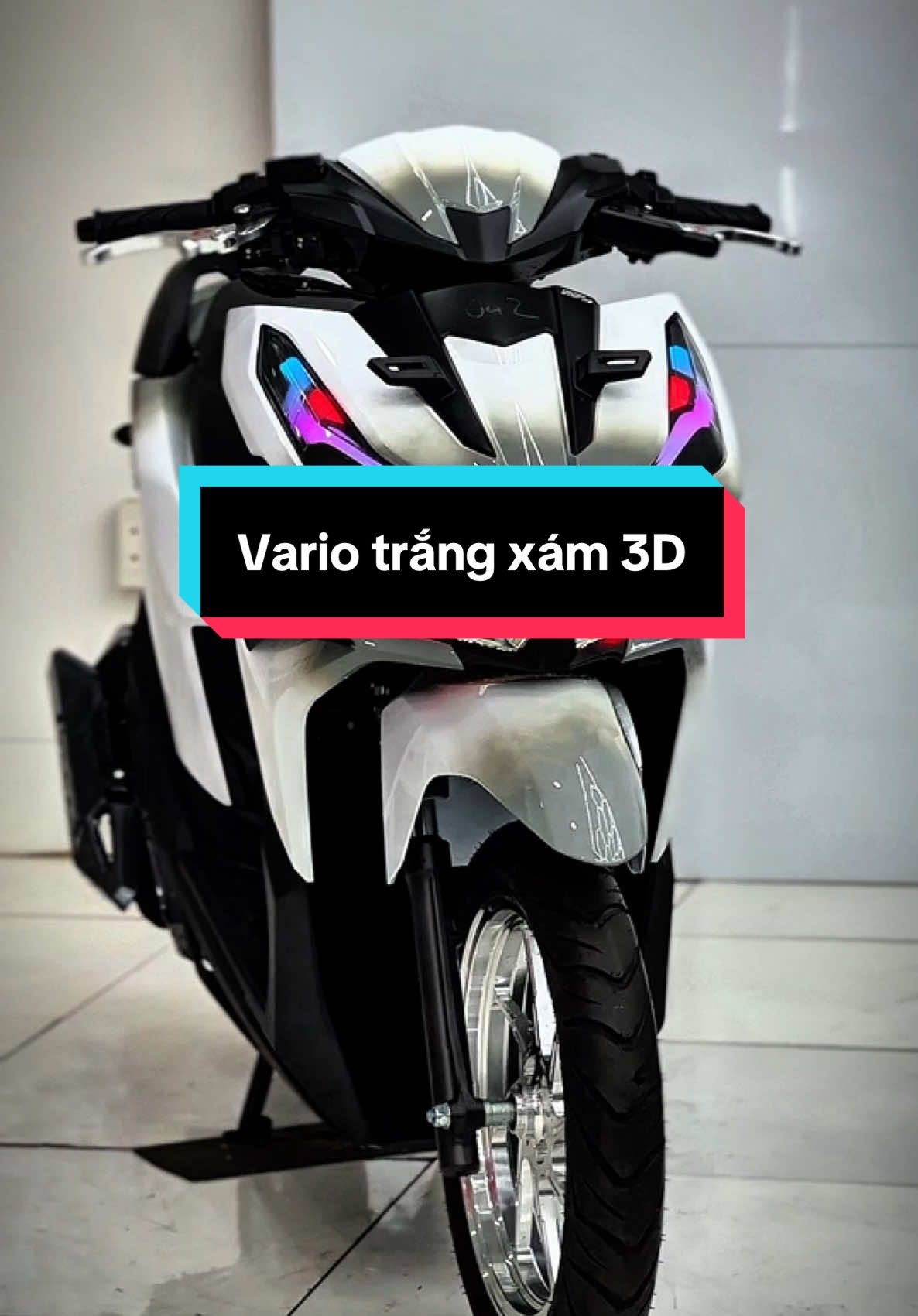 Vario trắng xám 3D  Hỗ trợ góp 0đ #Tỉnhlộ825 #CCCD #đứchòalongan #Xemaytragop 