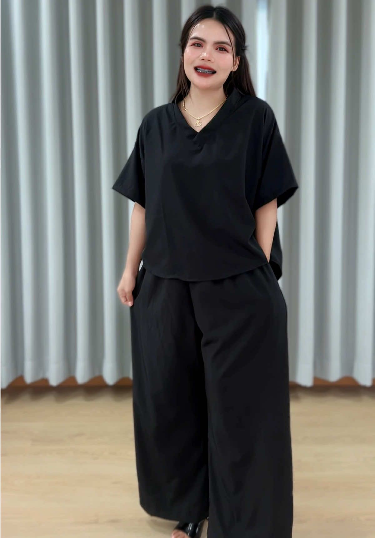 ชุดเซ็ตขายาวใส่สบายผ้าไหมอิตาลี#ชุดเซ็ท2ชิ้น #ชุดเซ็ทสวยๆ #ชุดเซ็ตสาวอวบ #ชุดเซ็ตขายาว 