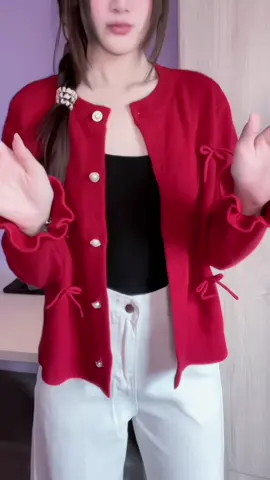 🤶🏻พิกัดกางเกง👉🏿@LITA★ 👈🏿,เสื้อด้านใน👉🏻@LITA★ 👈🏻#เสื้อ #เสื้อไหมพรมแขนยาว🐻🤍 #คาร์ดิแกน #เสื้อคลุมไหมพรม 