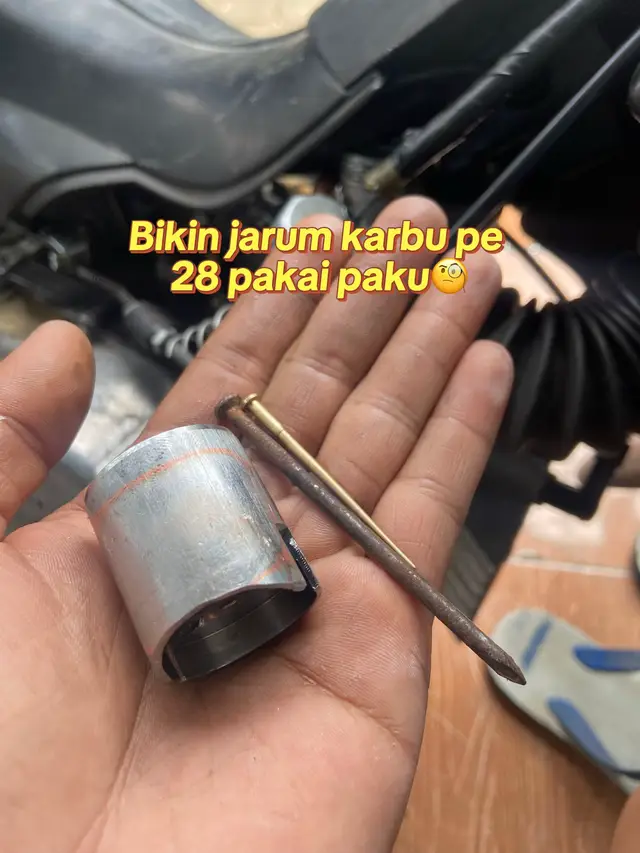 Jarum pe 28 dari paku🥲 #karbu #otomotif #tornadogs110 #rc100indonesia #2stroke 