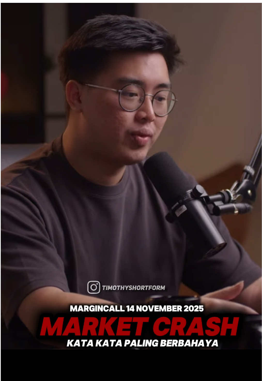 Kata kata paling berbahaya ketika market crash pada Margincall tanggal 14 November 2025. #timothyronald #kalimasada #margincall 