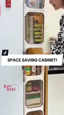 Small space ? No problem! Organize everything with this sleek and stackable cabinet~ #fyp #koalahomesg #singapore #aesthetic #household 