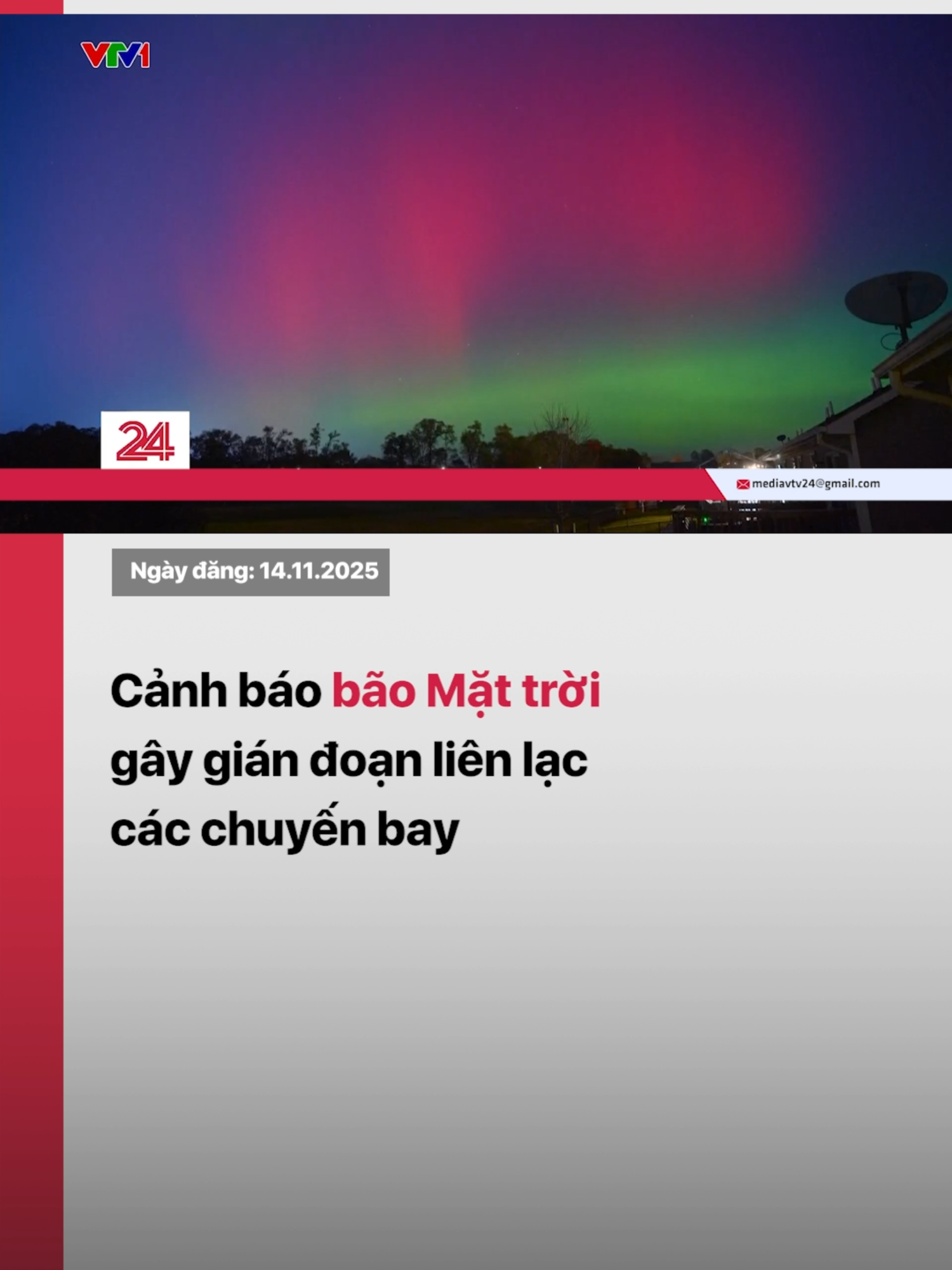 Cơ quan Khí quyển và Đại dương Mỹ cảnh báo bão Mặt trời nghiêm trọng cấp 4 đang ảnh hưởng Trái đất, có thể gây gián đoạn GPS, tín hiệu liên lạc và các chuyến bay toàn cầu. #tiktoknews #vtvdigital #vtv24 #baomattroi