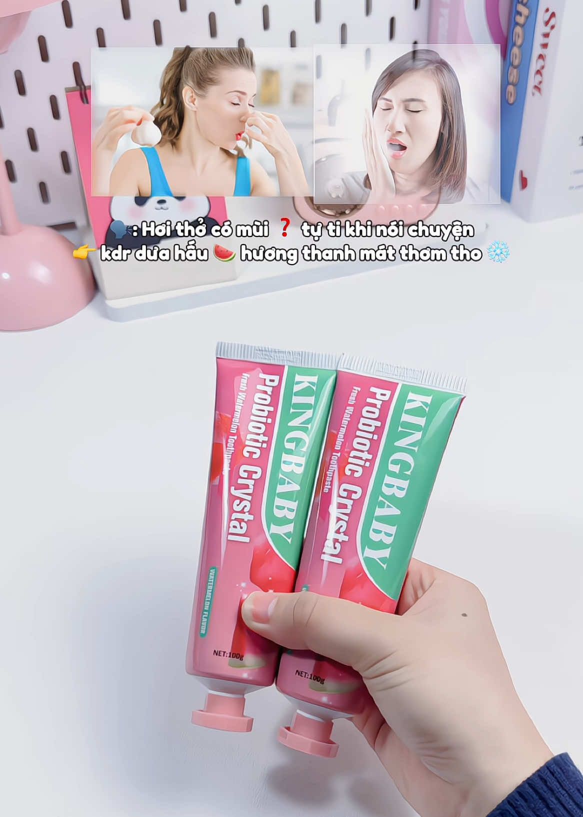 Kđr vị dưa hấu🍉 kết hợp hương bạc hà mát lạnh #kemdanhrang #kemdanhrangviduahau #kemdanhrangkinhbaby #kdr #xuhuong 