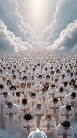 Heavenly Saints in deep worship to Jesus#heavens#jesus 