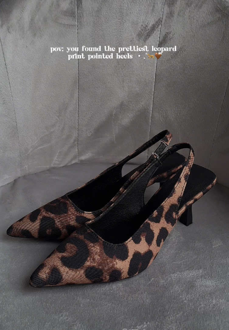 ‧₊˚🐆🤎ྀིྀི #leopardprintsandals #heels #pointedheels #sandalsforwomen #leopardprint @BaoZi-Shoes 