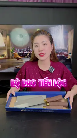 Việc bếp núc trở nên nhàn hơn với bộ dao nhà Tiến Lộc siêu bén này ạ 😚😀 #quynhreview #bodaotienloc #daotienloc 