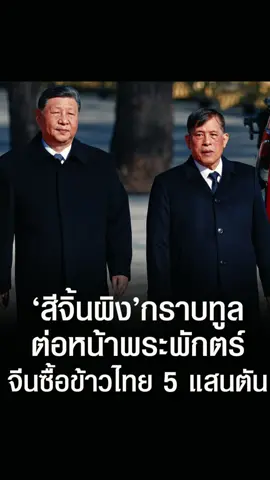 สีจิ้นผิง กราบทูลต่อหน้าพระพักตร์ จีนซื้อข้าวไทย5แสนตัน #ในหลวงรัชกาลที่10 #สีจิ้นผิง #ในหลวงเสด็จจีน 