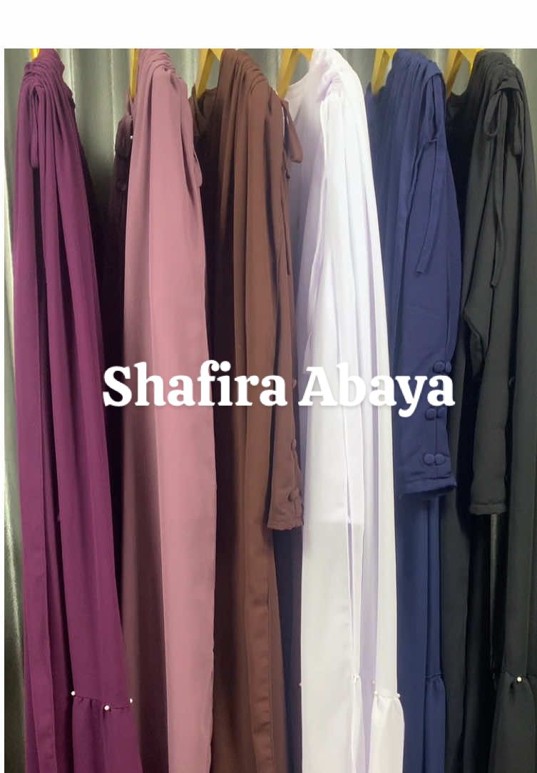 Cantik banget nih warna-warnanya😍, yuk yang mau Check Out bisa klik keranjang kuningnya🥰 #abayashafira #shafiraabaya #abaya #gamisabaya #gamiskekinian 