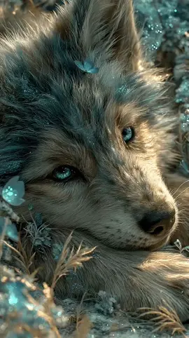 cute woolf #FantasyWorld #aianimal #fantasyanimal #woolf #FantasyArt 