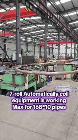 7-roll automatically coil equipment is working,max for 168*10 pipes#bending #bendingmachine #boiler #coilmachine 