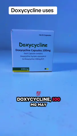 Doxycycline is an antibiotic used to treat many infections like acne, chest infections, STIs (such as chlamydia), UTIs, skin infections, and some malaria prevention. It works by stopping the growth of bacteria, helping the body fight the infection faster and more effectively. #doxycycline #antibiotic #infectiontreatment #acnecare #UTItreatment   