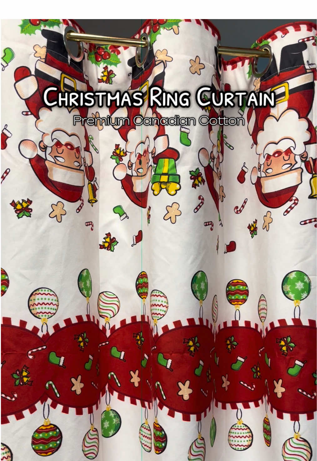 Hala uy! Ang cute nitong Christmas Design curtain natin! 😍