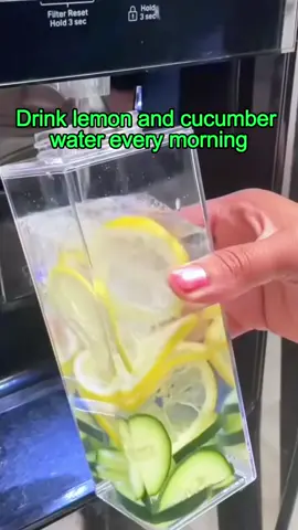 Drink lemon and cucumber water every morning #healthtips #usa_tiktok #fyp #DidYouKnow 