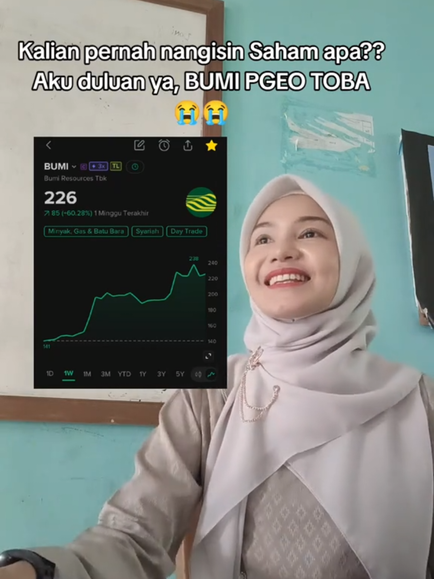 yang udah terbang jgn ditangisin, tunggu turun lagi hahha siapa tau rejeki  #stockbit #tradingsaham #traderpemula #sahamindonesia #ihsg 