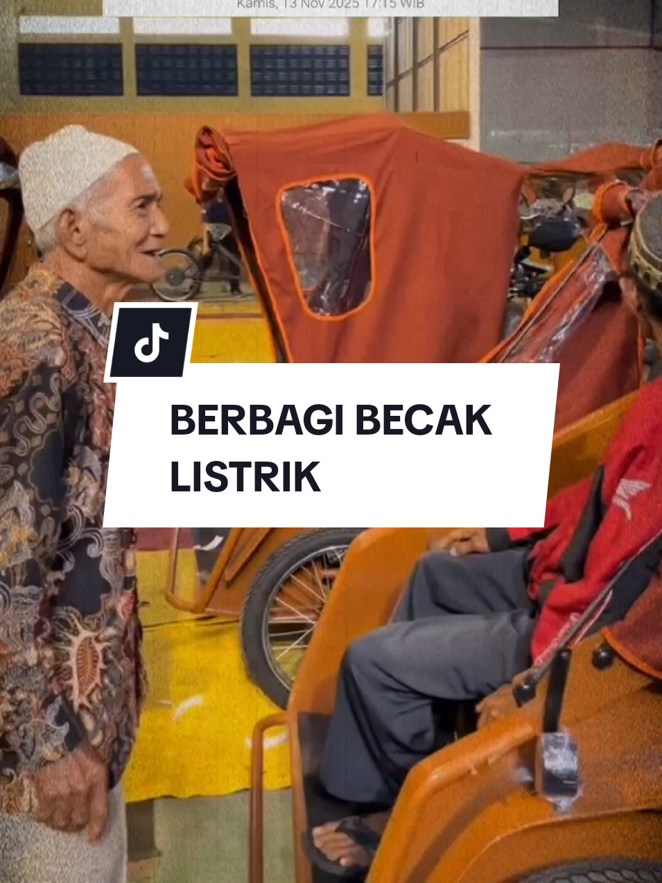 bener-bener memperhatikan kesejahteraan rakyat kecil 🥹🫶 #presidenprabowo #becaklistrik #bantuan #fyp #BersamaPresiden 