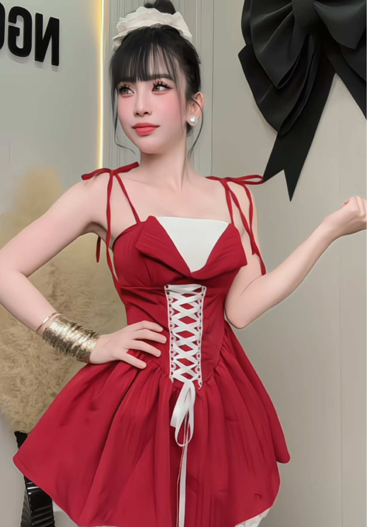 Váy đỏ chứng tỏ yêu anh ❤️ @Ngọc Nhi Boutique.- @Ngọc Nhi Nè @Ngọc Nhi Boutique 1 #ngocnhiboutique #tiktoklive #fypシ #xuhuong #viral 