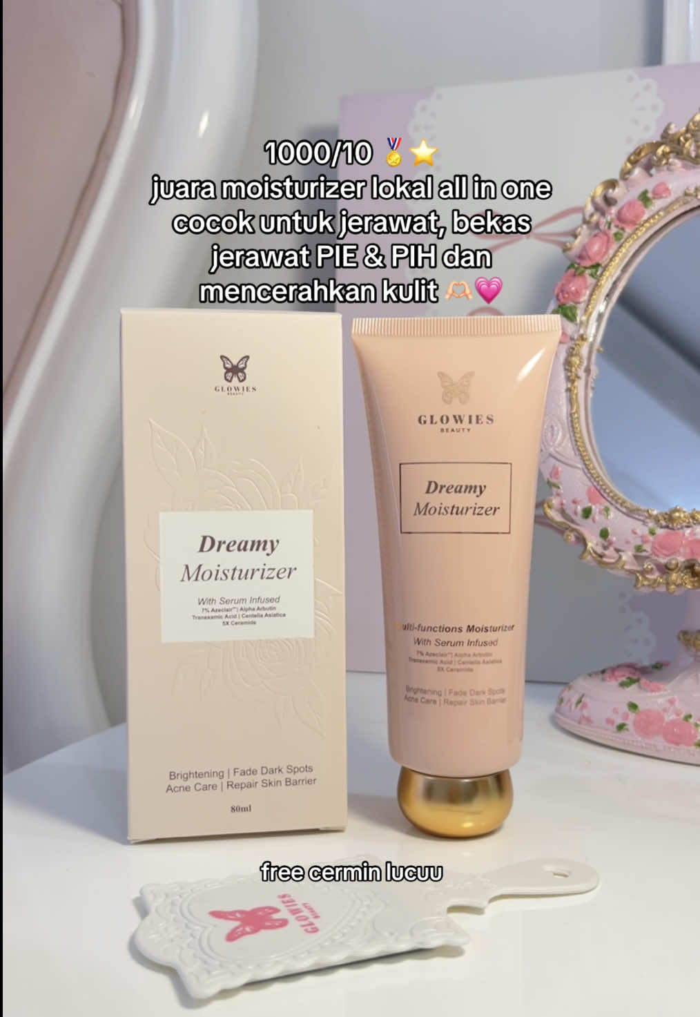 mana isi nya banyak, harga nya tetap affordable🥹🩷 #glowies #moisturizer #glowiesbeauty 