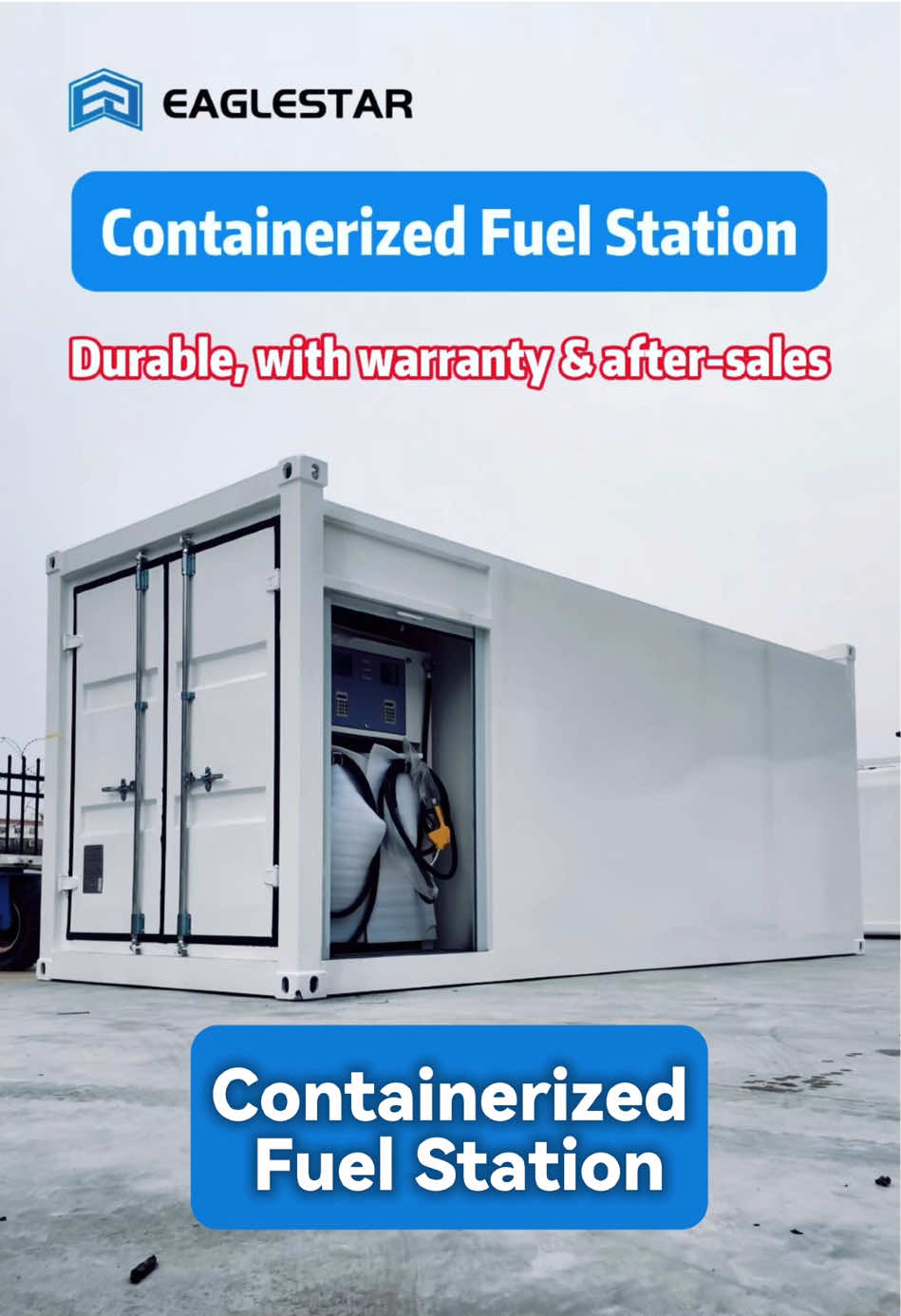 Do you want a tool to make money? Come and take a look at this mobile container gas station. It is highly functional, integrating oil storage tanks, fuel dispensers, level meters, and various safety measures. You can take it away and use it directly. It has a mobile design and can be deployed anywhere. It can hold between 10,000 liters and 60,000 liters of fuel. If you want one, please feel free to contact me at any time. #mobilegasstation #container#fueldispenser #gaspump #howtomakemoneyonline 