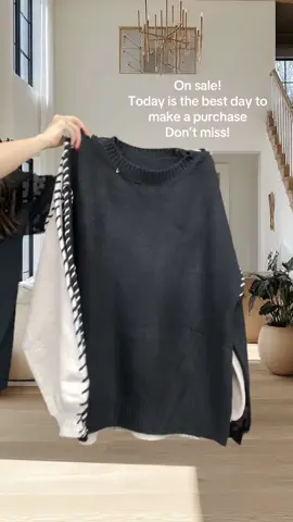 🤍🩵#tiktokshopblackfriday #tiktokshopcybermonday #spotlightfinds #sweater #plussize 
