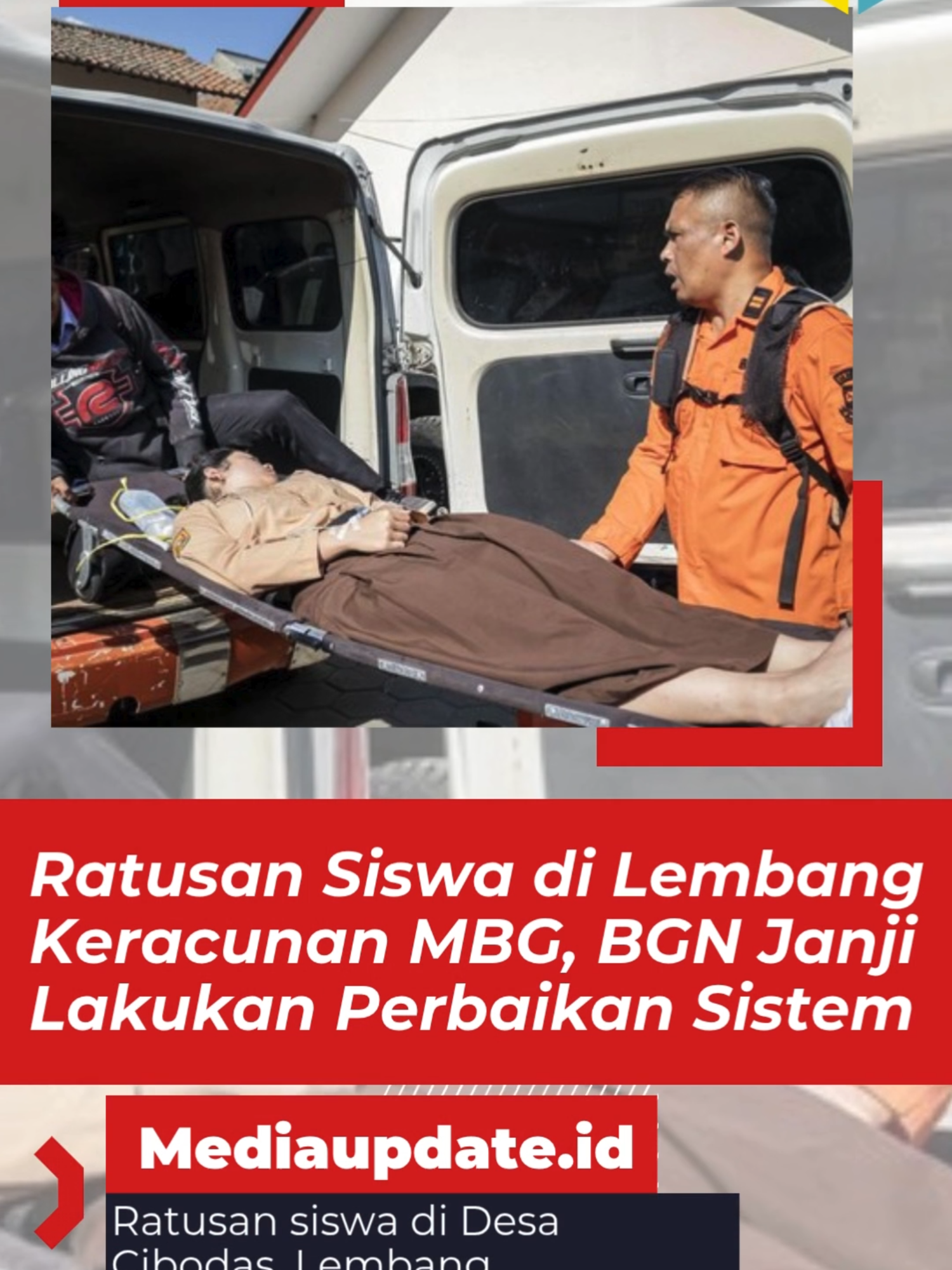 Ratusan siswa di Lembang mengalami keracunan massal usai mengonsumsi makanan MBG. Pihak BGN menyampaikan permintaan maaf dan berjanji akan melakukan perbaikan menyeluruh pada sistem keamanan pangan untuk mencegah insiden serupa terulang. Tetap waspada dan utamakan kesehatan! 🙏 Baca Selengkapnya : https://media-update.nht1.web.id/ratusan-siswa-di-lembang-keracunan-mbg-bgn-janji-lakukan-perbaikan-sistem/ #KeracunanLembang #MBG #BGN #KesehatanAnak #BeritaTerkini #KeamananPangan #PerbaikanSistem #UpdateNews #MediaUpdate #InfoTerkini