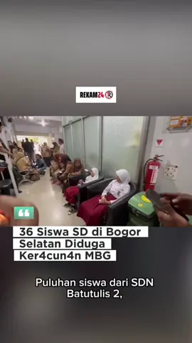 Puluhan siswa dari SDN Batutulis 2, Batutulis 3, dan SD Lawang Gintung dilarikan ke Puskesmas Bogor Selatan pada Jumat (14/11) setelah mengalami mual, pusing, dan mvnt4h diduga akibat ker4cun4n MBG yang di berasal dari penyedia SPPG Batutulis.  Kepala UPTD Puskesmas Bogor Selatan, dr. Maria Yuliana, menyebut total 36 siswa datang dengan gejala serupa, tiga di antaranya masih dirawat termasuk satu yang buang air besar berd4r4h. Petugas telah mengamankan sampel makanan dan munt4h4n untuk pemeriksaan laboratorium, sementara sebagian besar siswa menyebut ayam sebagai makanan yang rasanya kurang enak. Penyebab pasti masih menunggu hasil uji laboratorium. #bogorviral #makanbergizigratis #beritaviral #programprabowo #viraltiktok   